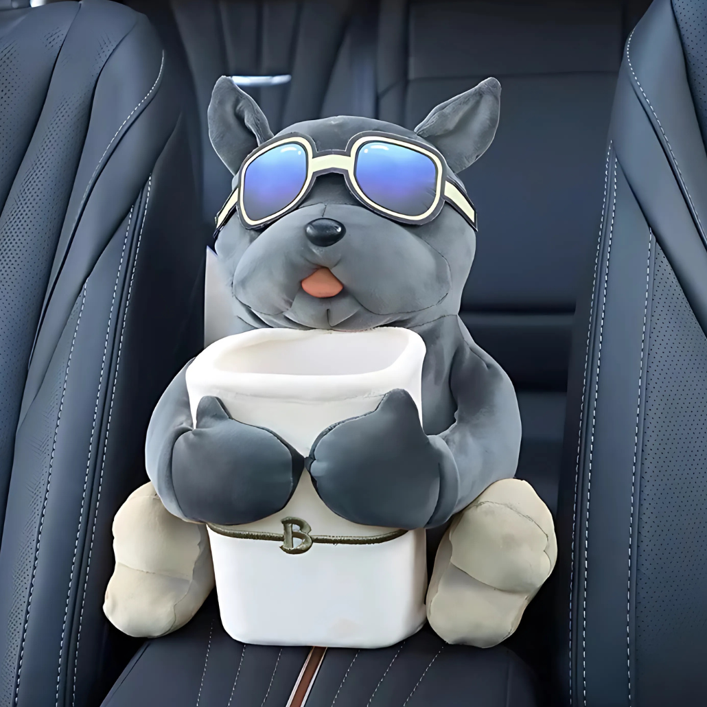 SoftHug Auto Tissue Box & Trash Keeper