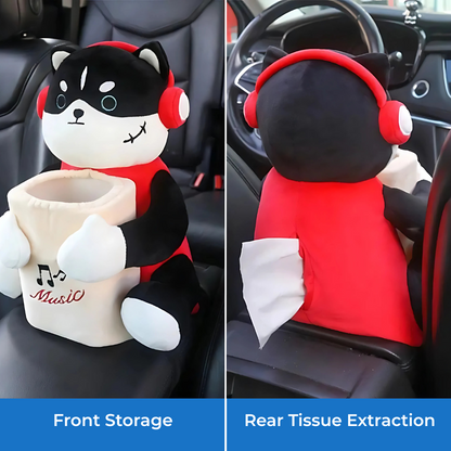 SoftHug Auto Tissue Box & Trash Keeper